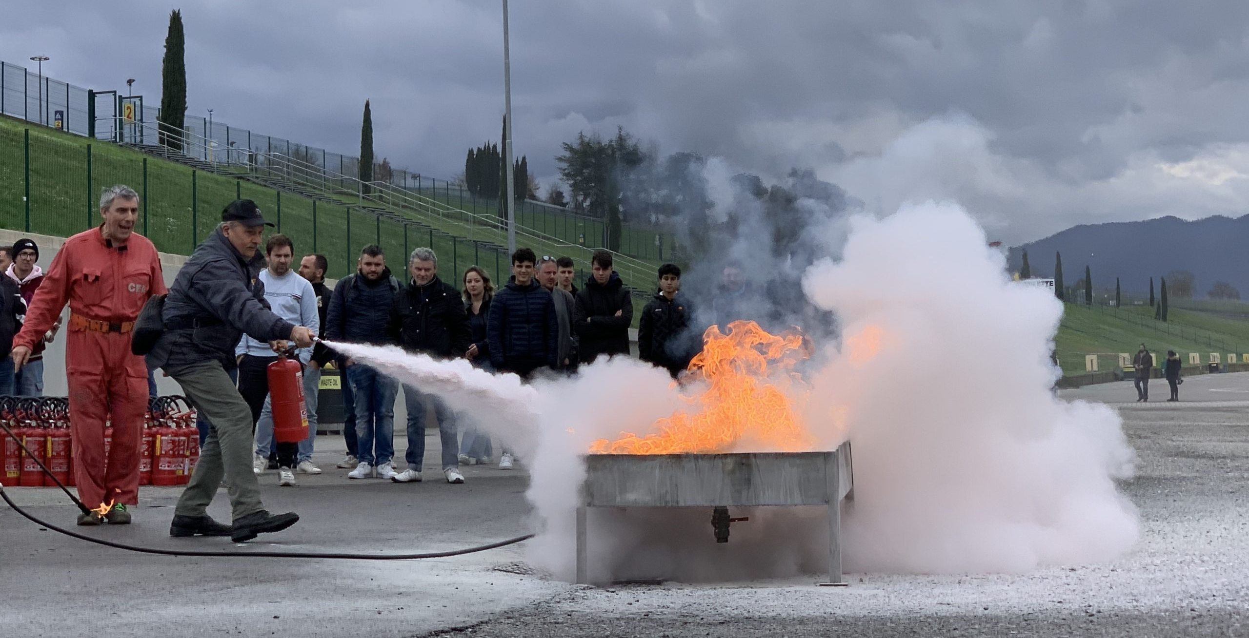 Fire-fighting Course for Race Officials